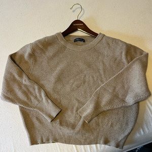 zara knit cropped ribbed sweater